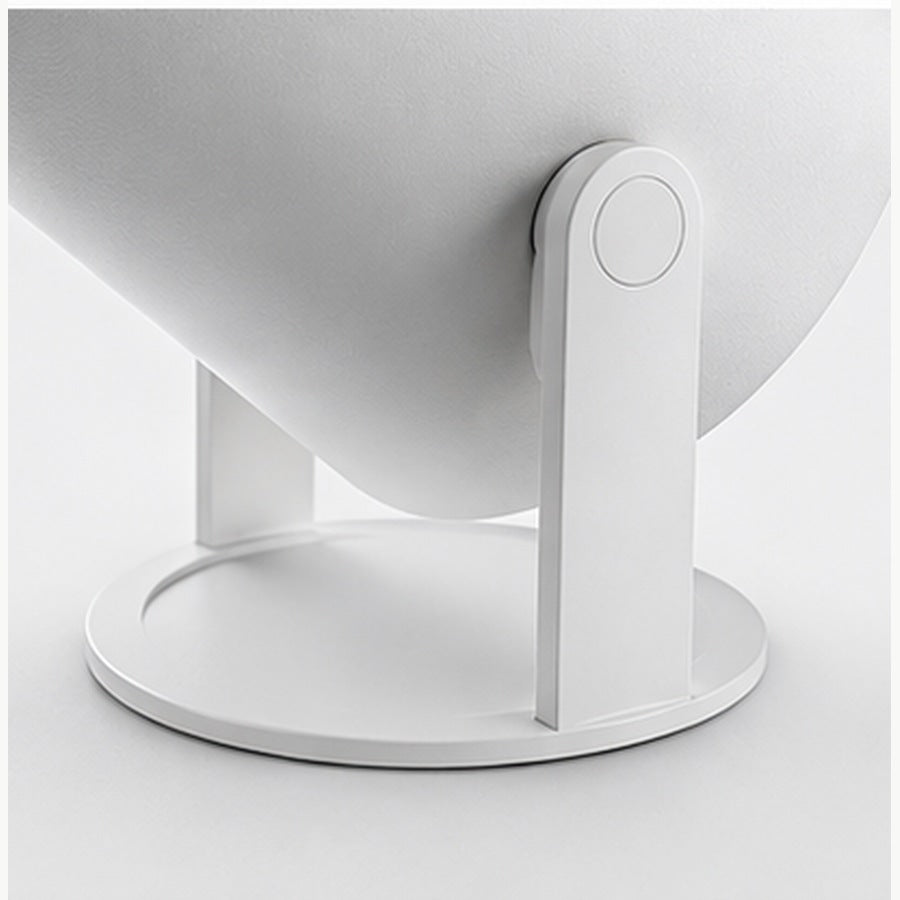 Close-up of the projector's white pivoting stand and circular base. — ULTAVEX &amp; CO